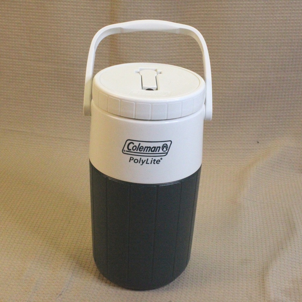 Coleman PolyLite 1/2 Gallon Water Jug Cooler Green Vintage Gorpcore 11.5"
